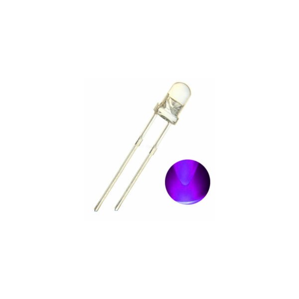 5mmultravioletled lrg UV LED 5mm Ultra Violet LED UV Light -clear