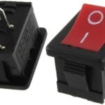 Small Mini Boat On/Off Rocker Switch Snap-in 2-Pin Red Plastic Button