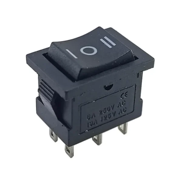 6A 250V AC DPDT ON OFF ON Rocker Switch 1 6A 250V AC DPDT ON-ON Rocker Switch