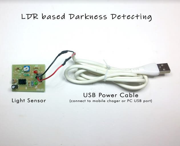 LDR based Darkness Detecting LDR Based darkness Detection DIY Experiments  Science Project Model  STEM KIT Ready (Assembled), 100% Tested - Image 2