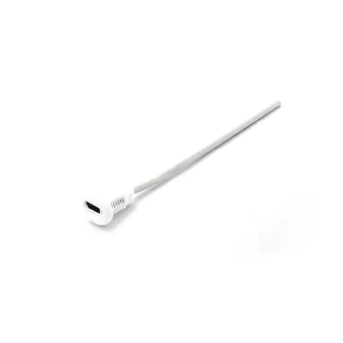 Panel Mount Female Micro Usb Cable end open type (white) - Image 1