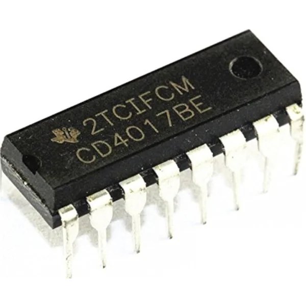 CD4017-4017 Cd4017 Cd4017Be Cmos Decade Counter with 10 Decoded Outputs Dip16 IC