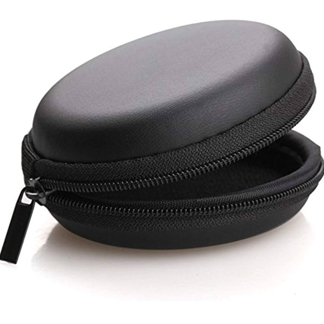Untitled design (21) Round Zipper Pocket Headset Phone USB Cable Pouch - Image 1