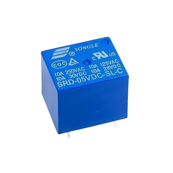 5V 7A/10A 5 Pin SPDT subminiature High Power Relay PCB Mount - Image 1