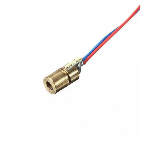 Untitled design 26 650 nm 6 mm 5V 5 mW Mini Laser Dot Diode Module Head WL (Red)