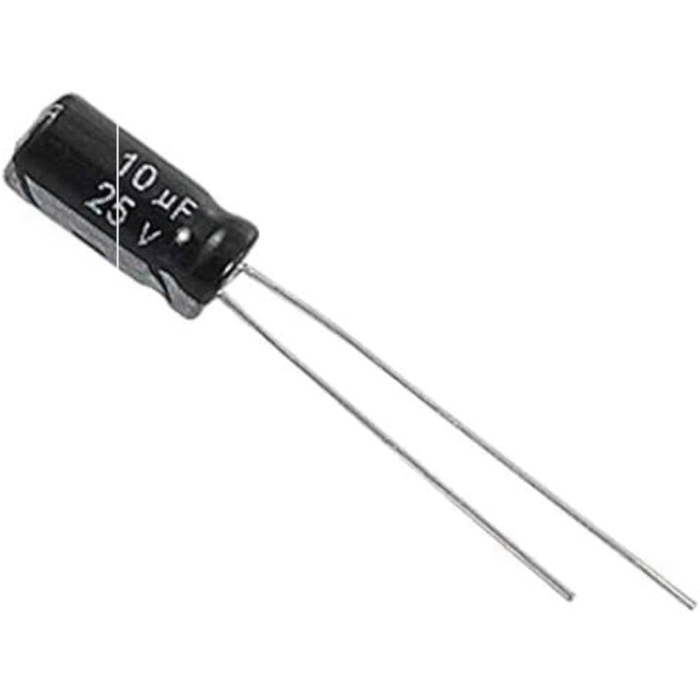 10uF 25V Electrolytic Capacitors - Image 1