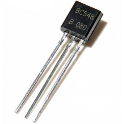 bc548 npn silicon transistor 1 400x400 1 BC548 NPN 30V 0. 1A Transistor High quality