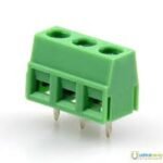 3 Pin PBT PCB Mount Screw Terminal Block Connectors Green