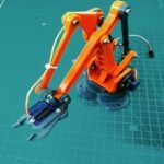 Robotic Arm With Gripper (*plastic parts only) ( Servos and controller Not Included.) - 040