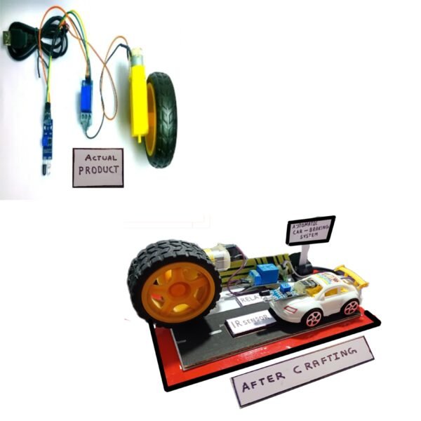 Project no. 20 2 Automatic Breaking system using IR sensor DIY Experiments Science STEM KIT (Assembled)