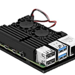 Pi 3 Black Aluminum Heat Sink Armour Case with Double Fans for Raspberry Pi 3