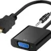 Micro HDMI to VGA Converter with Audio Cable