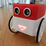 OTTO Robot Interactive  (Dot Matrix led ) with Wheels DIY Kit. (3D Printed Plastic Parts only- Color May vary) - 008
