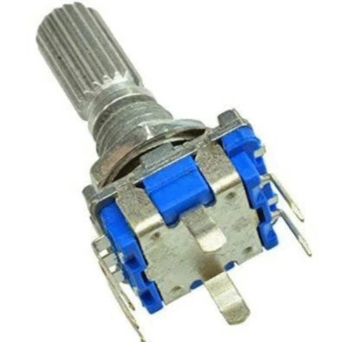 ROTARY ENCODER EC11 20MM KNURLED HANDLE WITH 20 POSITIONS - Image 1