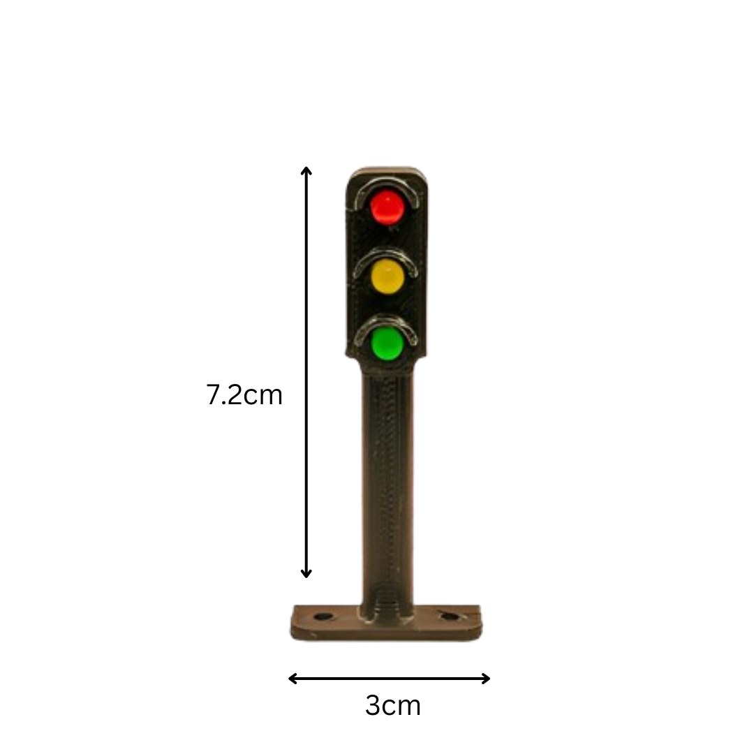 7cm (20) Traffic Light With 5mm 3 Light (Plastic Parts + 3 x 5mm LED) -034 - Image 2