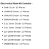 IMPORTANT INFORMATION BUY HIGH QUALITY PRODUCTS ONLY FROM PRINTED BOTS. WE ARE NOT RESPONSIBLE FOR THE LOW QUALITY PRODUCTS SOLD ON AMAZON BY OTHER SELLERS 50 diode kit box