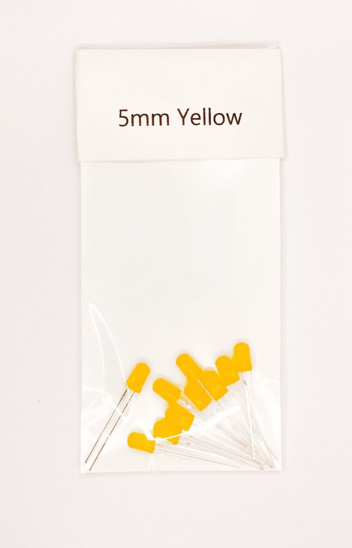 Led Combo (Red-Yellow-Blue- Green-White) 5mm 10pcs each - Image 5