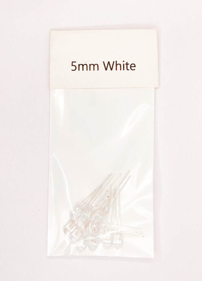 Led Combo (Red-Yellow-Blue- Green-White) 5mm 10pcs each - Image 3