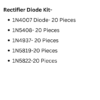 IMPORTANT INFORMATION BUY HIGH QUALITY PRODUCTS ONLY FROM PRINTED BOTS. WE ARE NOT RESPONSIBLE FOR THE LOW QUALITY PRODUCTS SOLD ON AMAZON BY OTHER SELLERS 46 rectifier diode kit