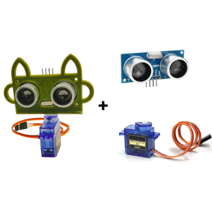 Ultrasonic Sensor Holder + Ultrasonic Sensor And Sg90 Servo Included