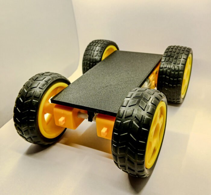 4WD Robo Chassis for BO Motor with 4 BO Motors and 4 BO Wheels - (063) - Image 1