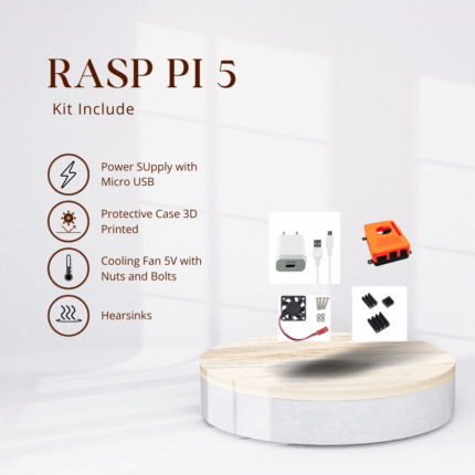 raspberry pi 5 power supply case heat sink