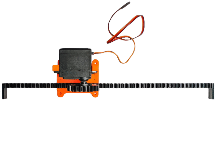 Rack and Pinion(For MG995 Motor) For Motor Industrial Automation + Servo Motor Included (Rack Length 285mm) - 027 - Image 3
