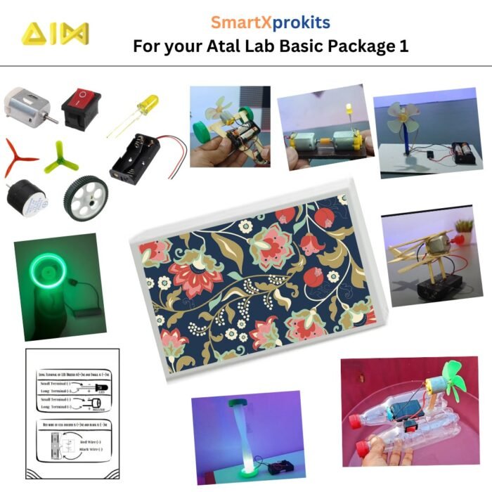 Atal Lab Basic Package 1 | ATL AIM Robotics Kit | Electronics Development for Class 3 to 7 | School STEM Lab - Image 1