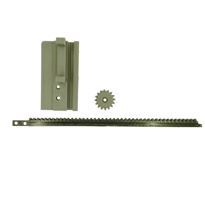 SG90/MG90 Servo Motor Rack and Pinion with Mounting Support (Rack length160mm) (Servo Motor Not Included) - 058 - Image 3