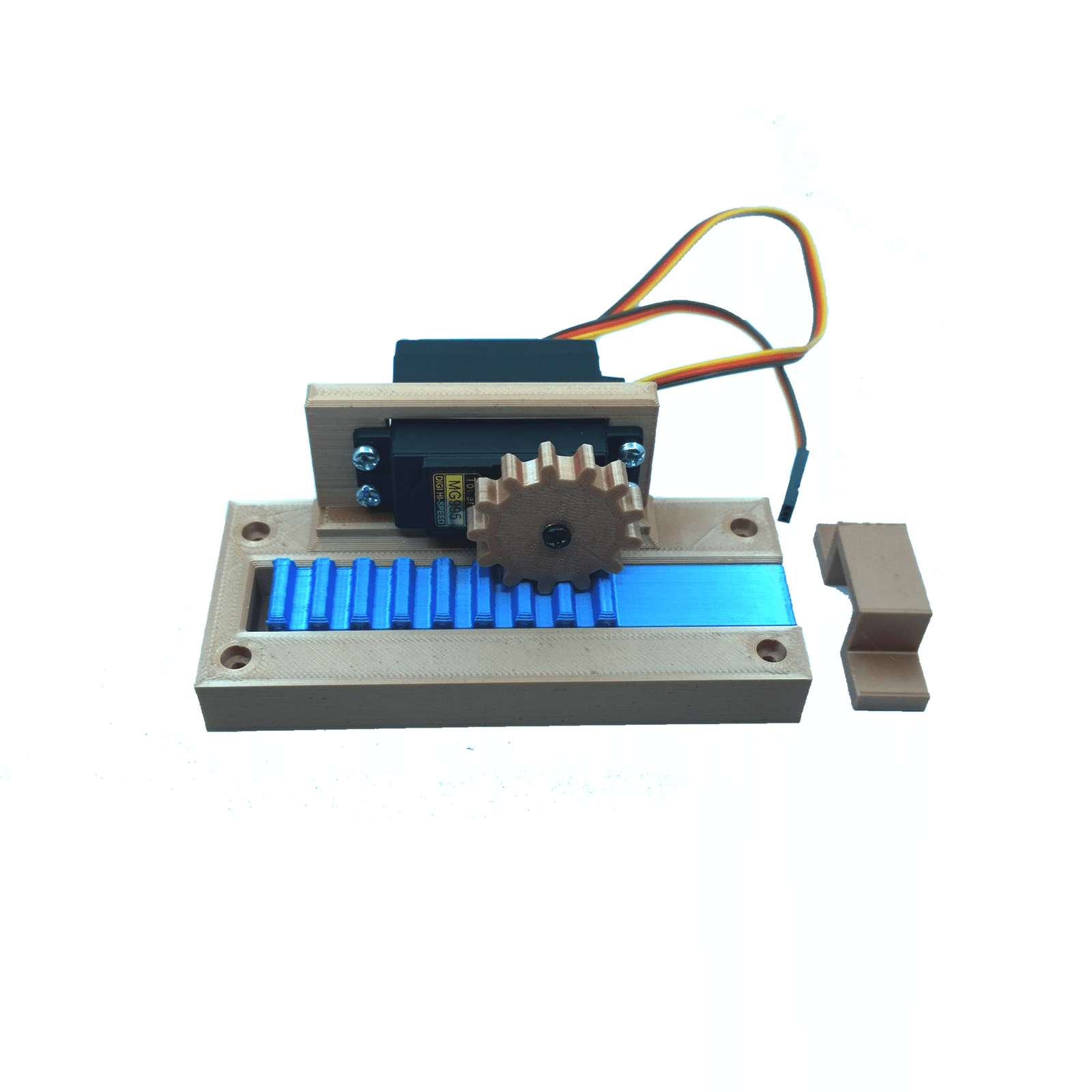 Untbitled-1 MG995 Based Door Lock Mechanism (Without Servo Motor)-(033) - Image 1