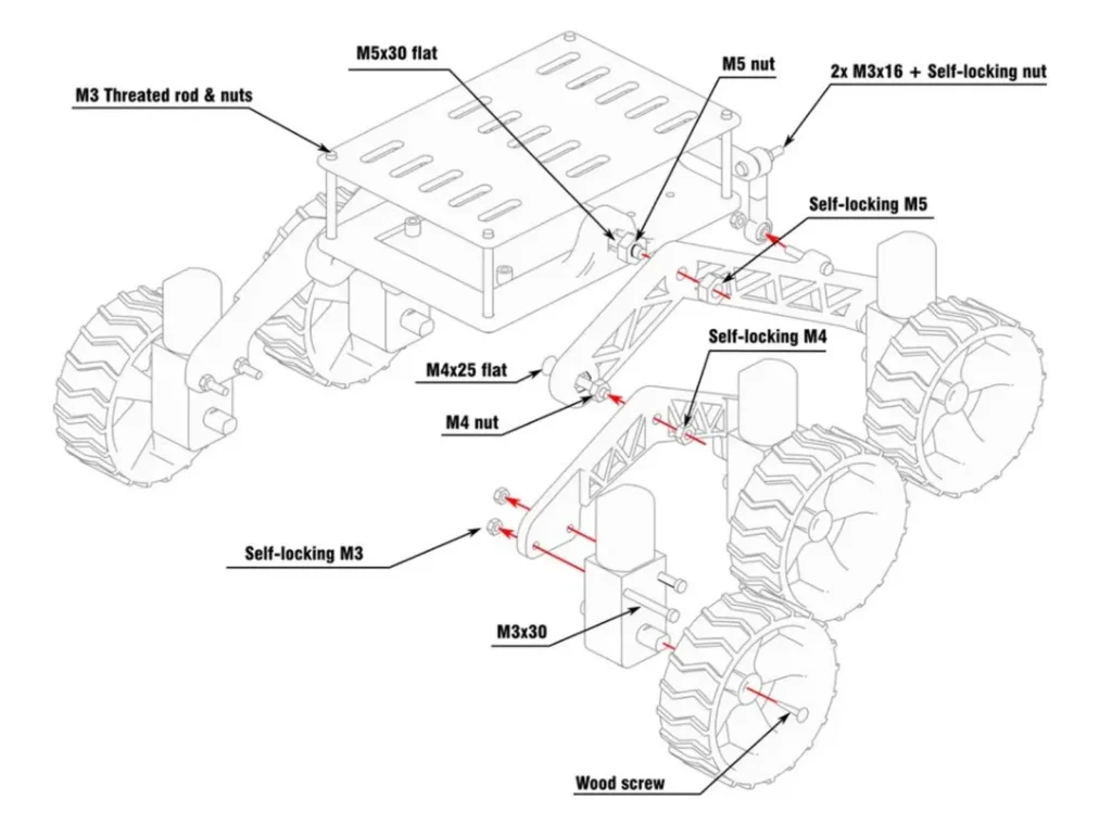 RC Rocker Bogie Chassis