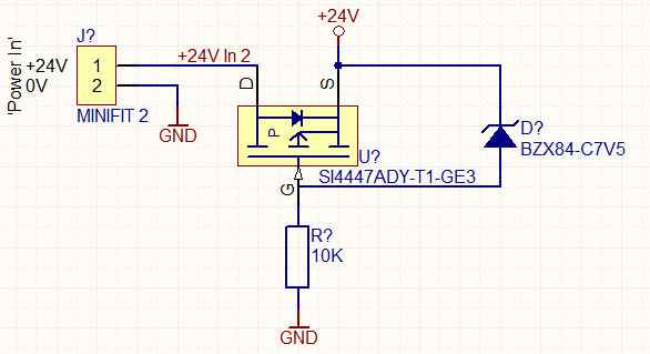 Reverse polarity protection
