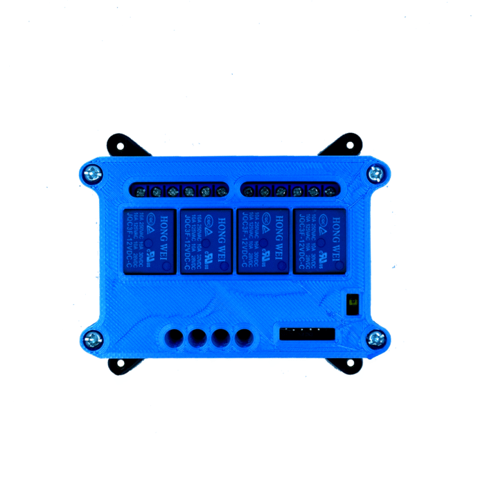 Panel Mount Enclosure for 4-Channel Relay Module For Automation Project (Relay Module Not Included) - Image 3