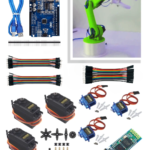5-DOF Robotic Arm Kit – DIY STEM Robot Arm with Servo Motors for Students & Hobbyists - (041)