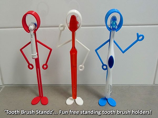 3D printed toothbrush stand