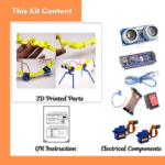 Obstacle Avoiding Dog Robot Kit with 3D Printed Body & Arduino – DIY Pet Robot STEM Project - Image 2