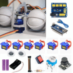 Dual Eye /Bionic robot /Eye Robot Mechanism Animatronics | Simplified Eye Movement Control DIY KIT 3D and Electronic Parts - (077)