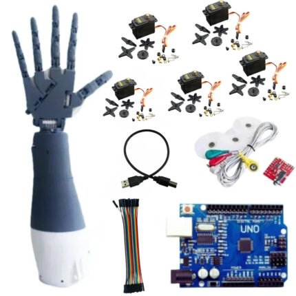 3D Printed EMG-Controlled Prosthetic Hand Kit | DIY Bionic Hand for Biomedical & Robotics Projects (55)