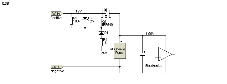 MOSFET reverse polarity detection MOSFET reverse polarity detection