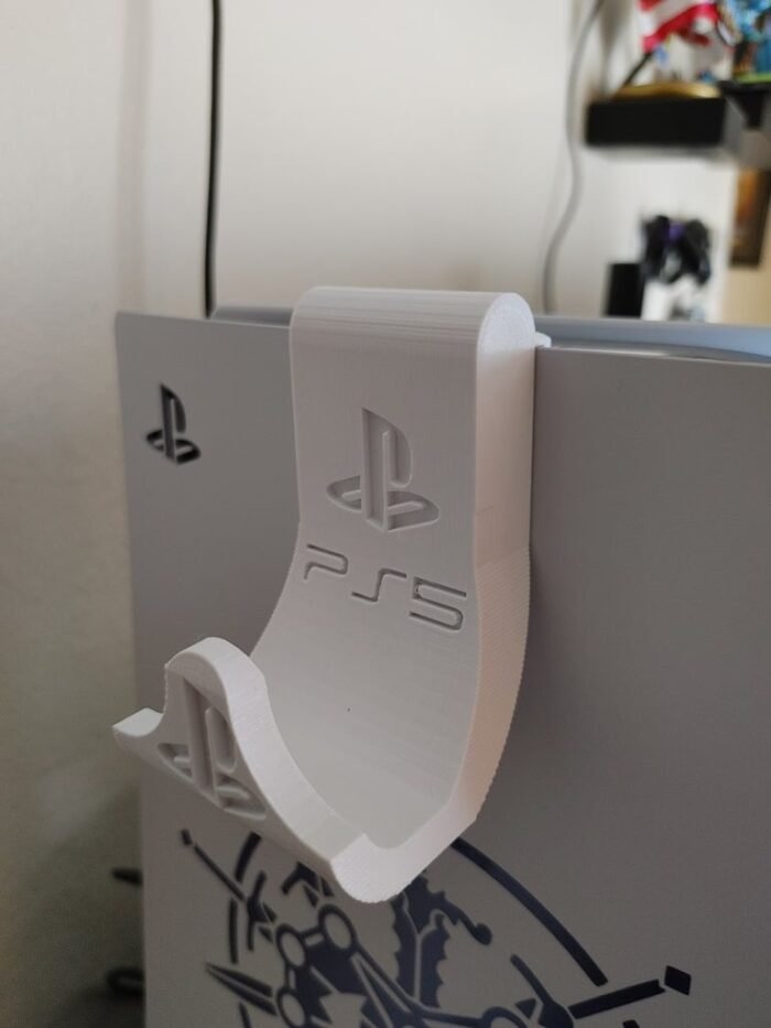 Wall Mount for PS5, PS4, Xbox Controllers | Universal Gamepad Holder with Adhesive Tape | DualSense, DualShock, Xbox Series X/S | Game Controller Stand for Desk or Wall – Black - 100 - Image 1