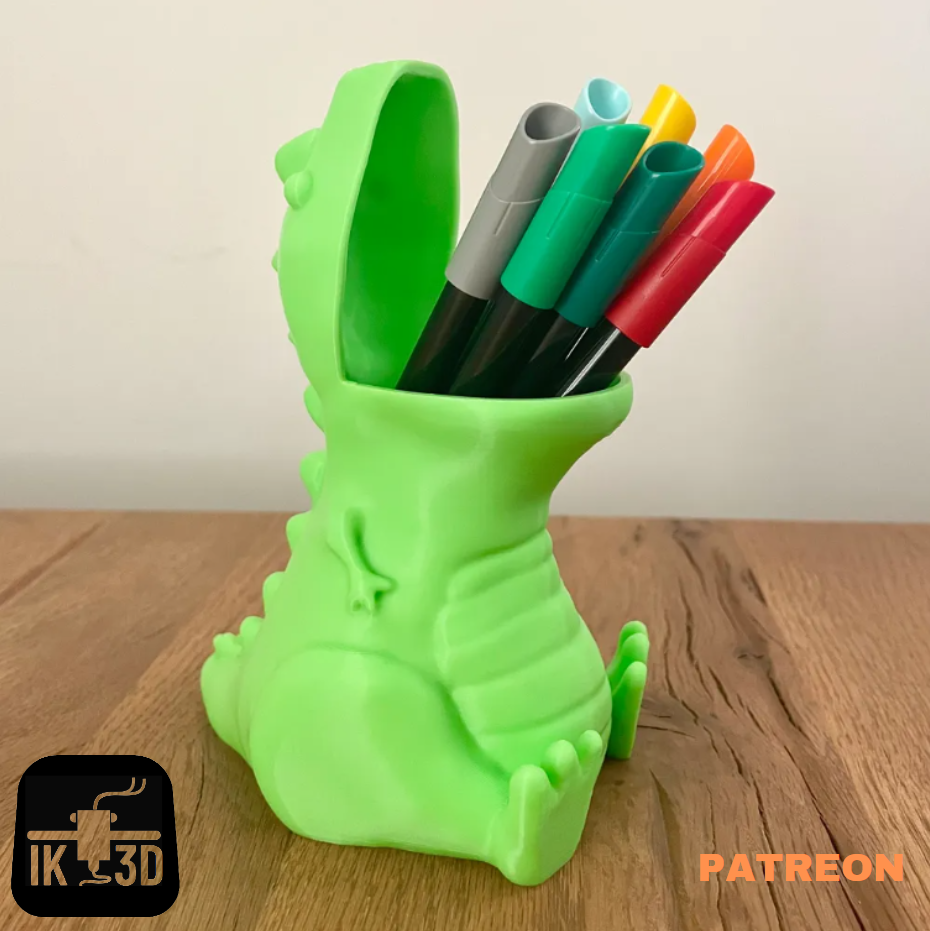 large_display_ba46ead5-445e-488c-b890-ed721e033d92 3D Printed Chubby T-Rex Dino Pencil Holder – Fun & Functional Desk Organizer | Best Gift for Your Chubby Friend - 114 - Image 1
