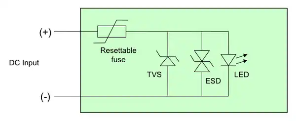 reverse protection for LED strips