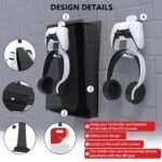 Wall Mount Holder for PS5, PS4, Xbox Series X/S, Switch Pro Controllers | Universal Gamepad Bracket with Screws | DualSense & DualShock Wall Hanger for Gaming Setup – White - 101 - Image 4