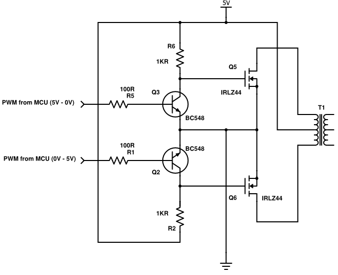 MOSFET gate drive efficiency