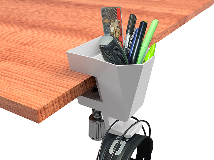 table organiser Tabletop Organizer with Headphone Stand – Multifunctional Desk Accessory for Office, Students, Teachers & Bosses | Sleek Organizer for Stationery & Headsets - 105 - Image 1