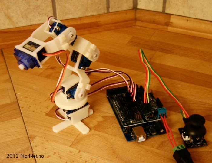 3D Printed Micro Robot Arm Frame | DIY Mini Robotic Arm Body Kit only , Elecrtonics not included– Ideal for STEM & Robotics Projects
