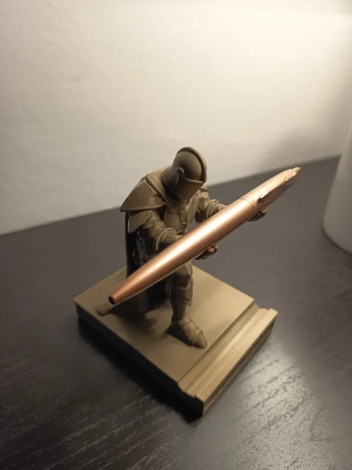 Knight of the Quill – 3D Printed Medieval Knight Pen Holder | Unique Desk Organizer | Cool Gift for Office, Student s, Gamers & History Lovers  - 132 - Image 2