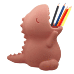 Chubby Pink T-Rex Dino Pencil Holder – Fun & Functional Desk Organizer | Best Gift for Your Chubby Friend  - 135