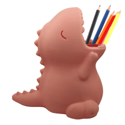 Chubby Pink T-Rex Dino Pencil Holder – Fun & Functional Desk Organizer | Best Gift for Your Chubby Friend  - 135