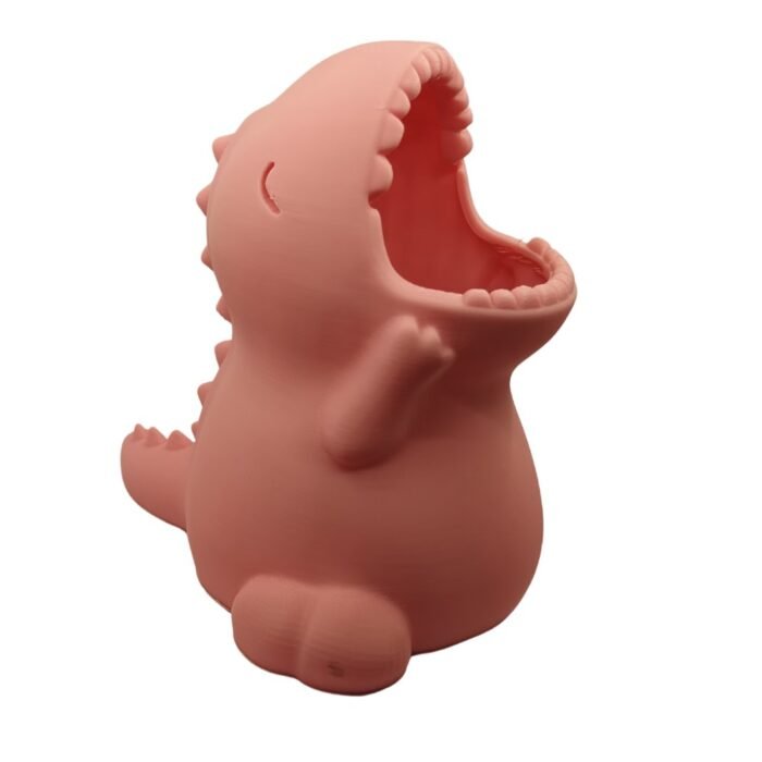 Chubby Pink T-Rex Dino Pencil Holder – Fun & Functional Desk Organizer | Best Gift for Your Chubby Friend  - 135 - Image 4